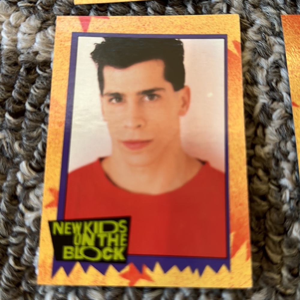 Vintage Collectible New Kids on the Block trading cards